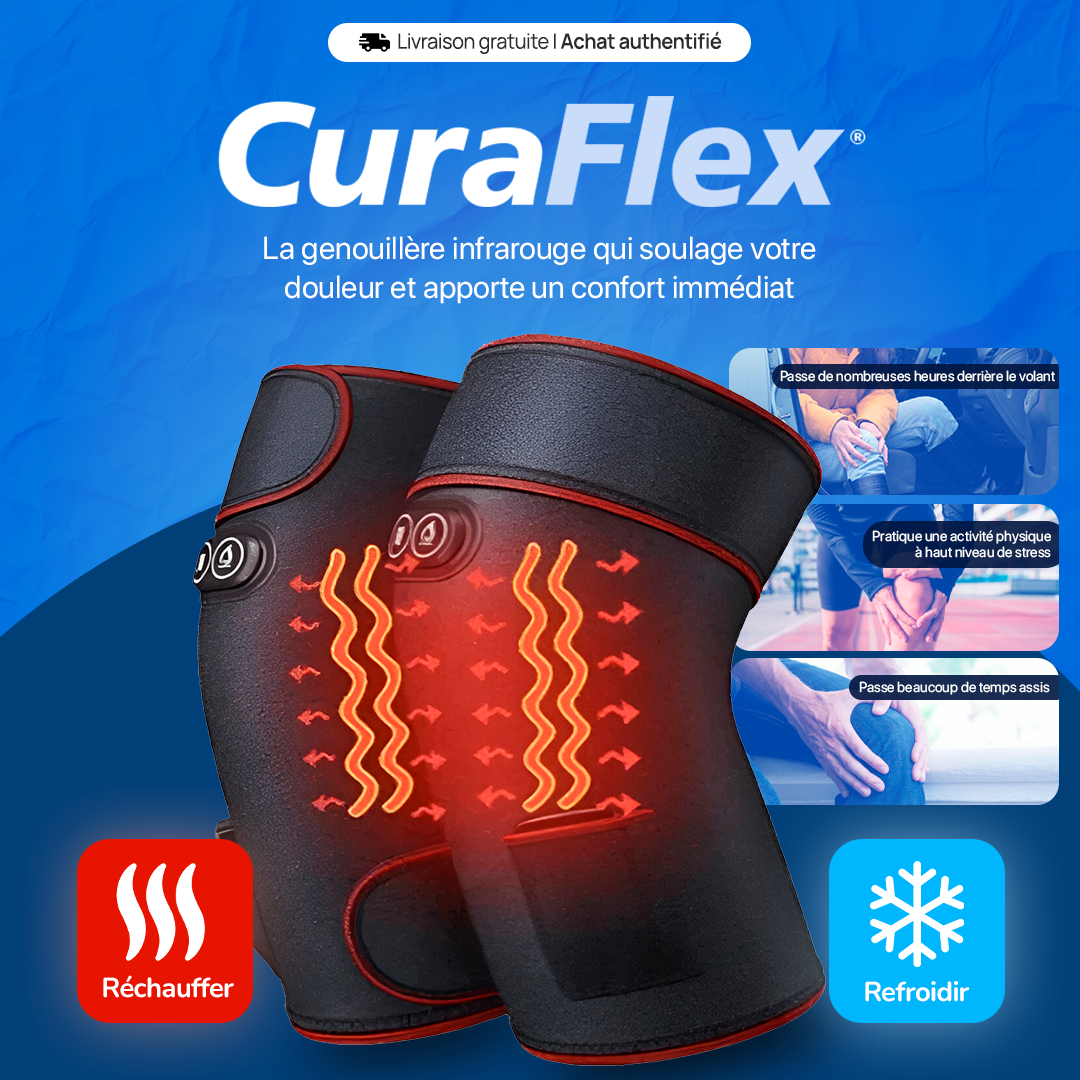 CURAFLEX – La solution ultime contre les douleurs aux genoux ! 🔥 Achetez-en 1, repartez avec 2 !